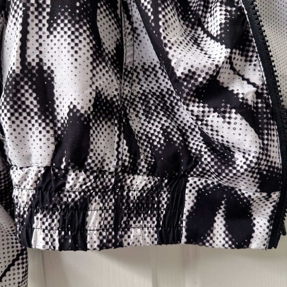 Calvin Klein Performance Abstract Print Ruched Jacket Size M - Picture 10 of 11
